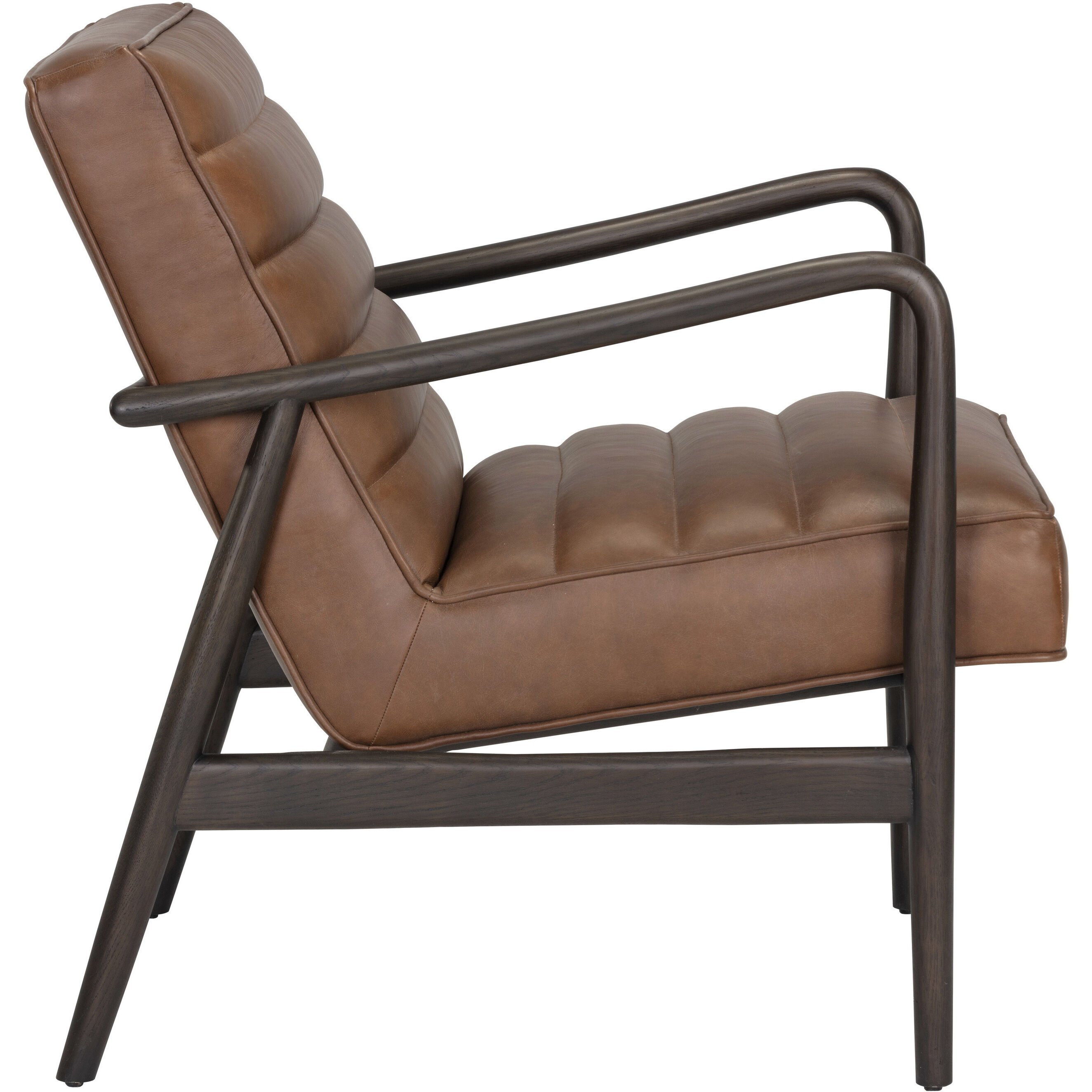 Lyric Vintage Caramel Leather Lounge Chair